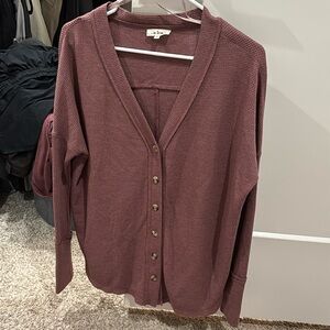 Oversized button sweater